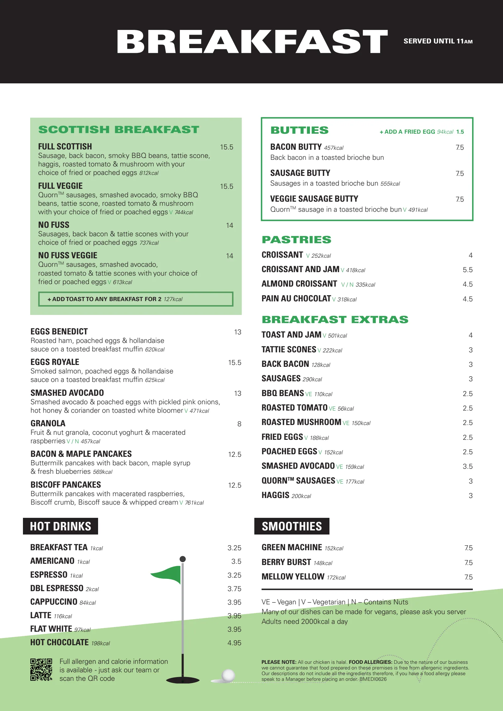 Breakfast Menu — page 1 of 1